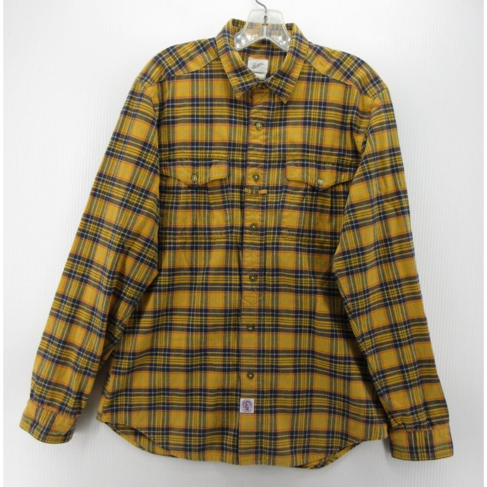 Garbstore Shirt Medium Flannel Button Down Plaid Western Workwear